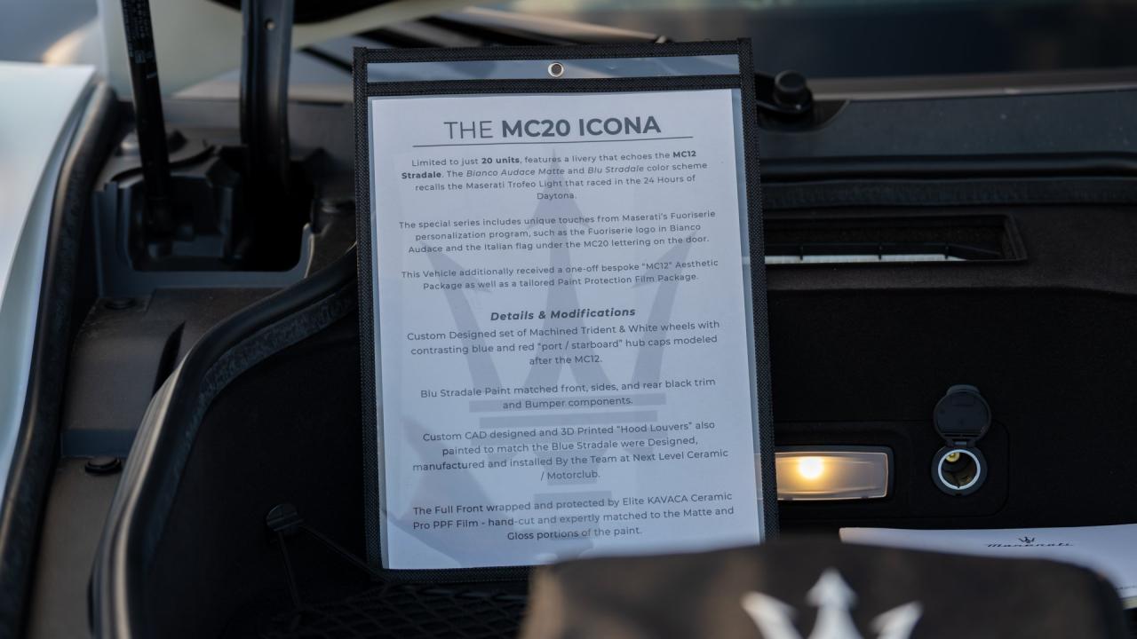 2025 Maserati MC20 Icona