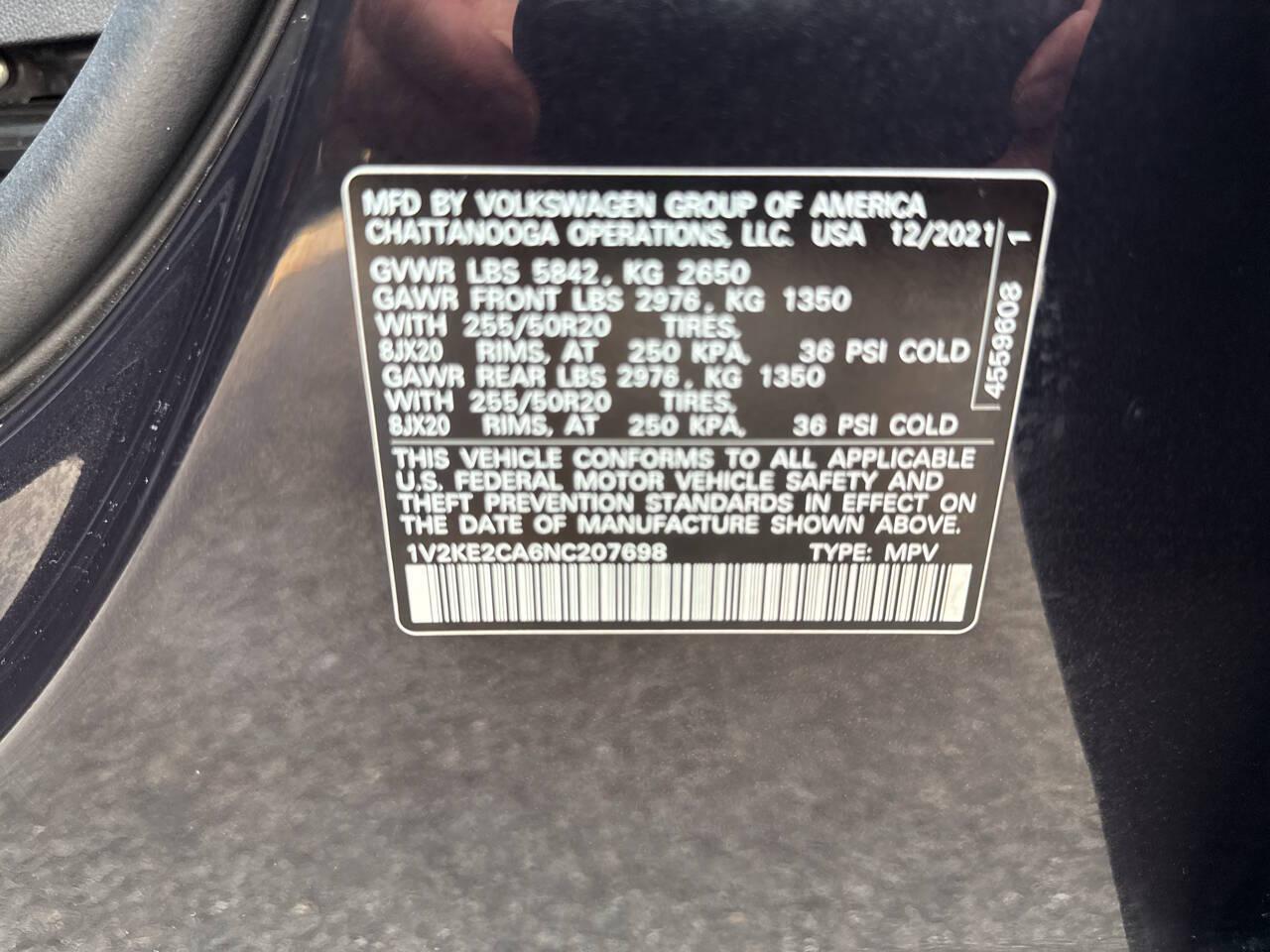 2022 Volkswagen Atlas Cross Sport