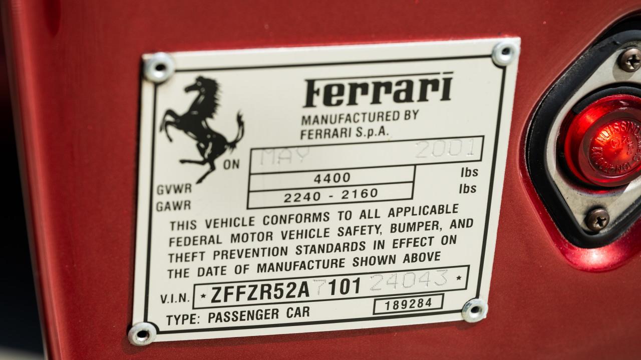 2001 Ferrari 550 Barchetta Pininfarina