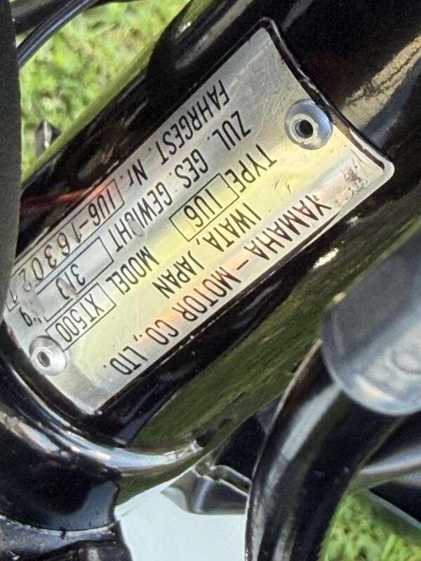 1982 Yamaha XT500