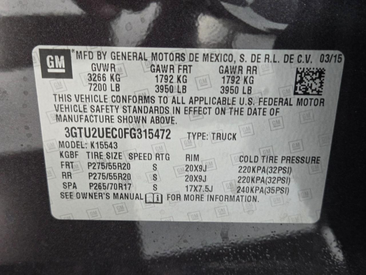 2015 GMC Sierra 1500