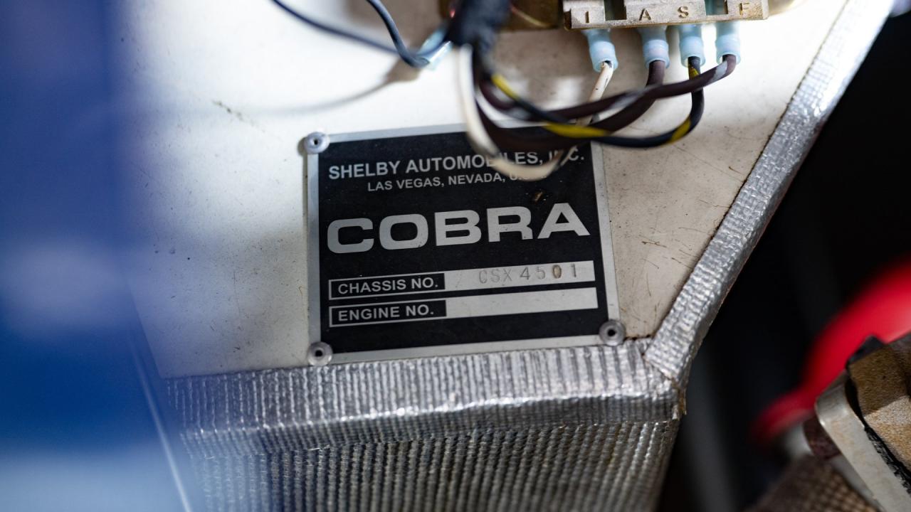 1965 Shelby 427 S/C Cobra Carbon Fiber Continuation