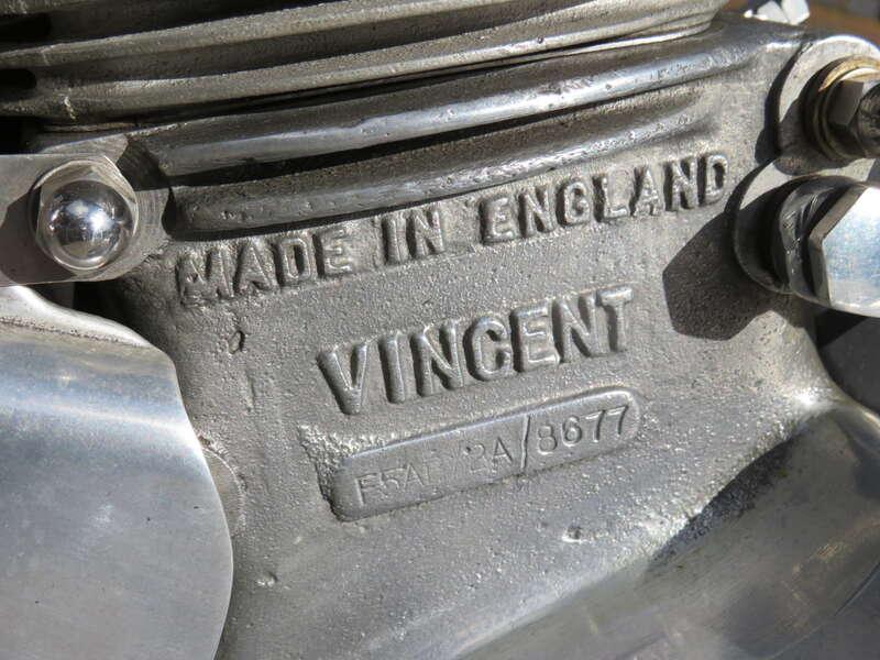 1952 VINCENT SERIES C COMET