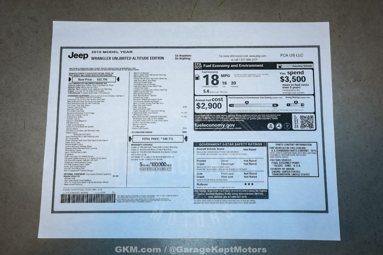 2015 Jeep Wrangler