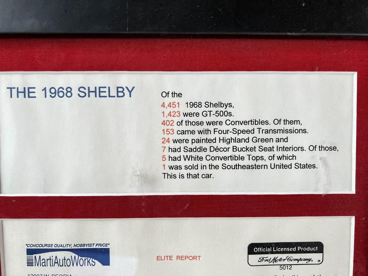 1968 Ford Shelby GT500