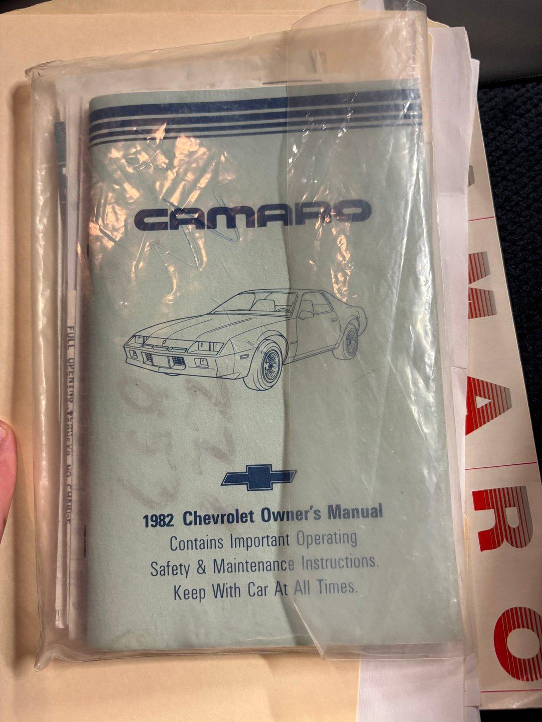1982 Chevrolet Camaro Z/28 Pace Car