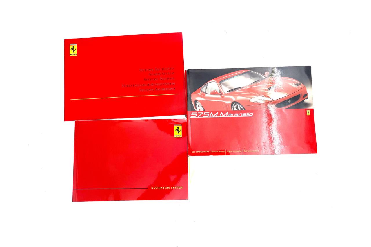 2003 Ferrari 575M Maranello &ldquo; dealer maintenance&rdquo;