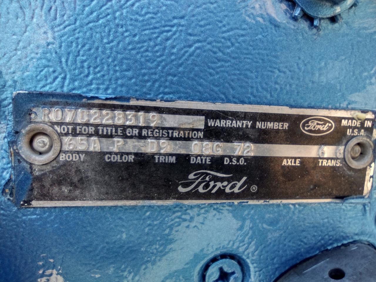 1966 Ford Mustang "C" Code 289 Coupe