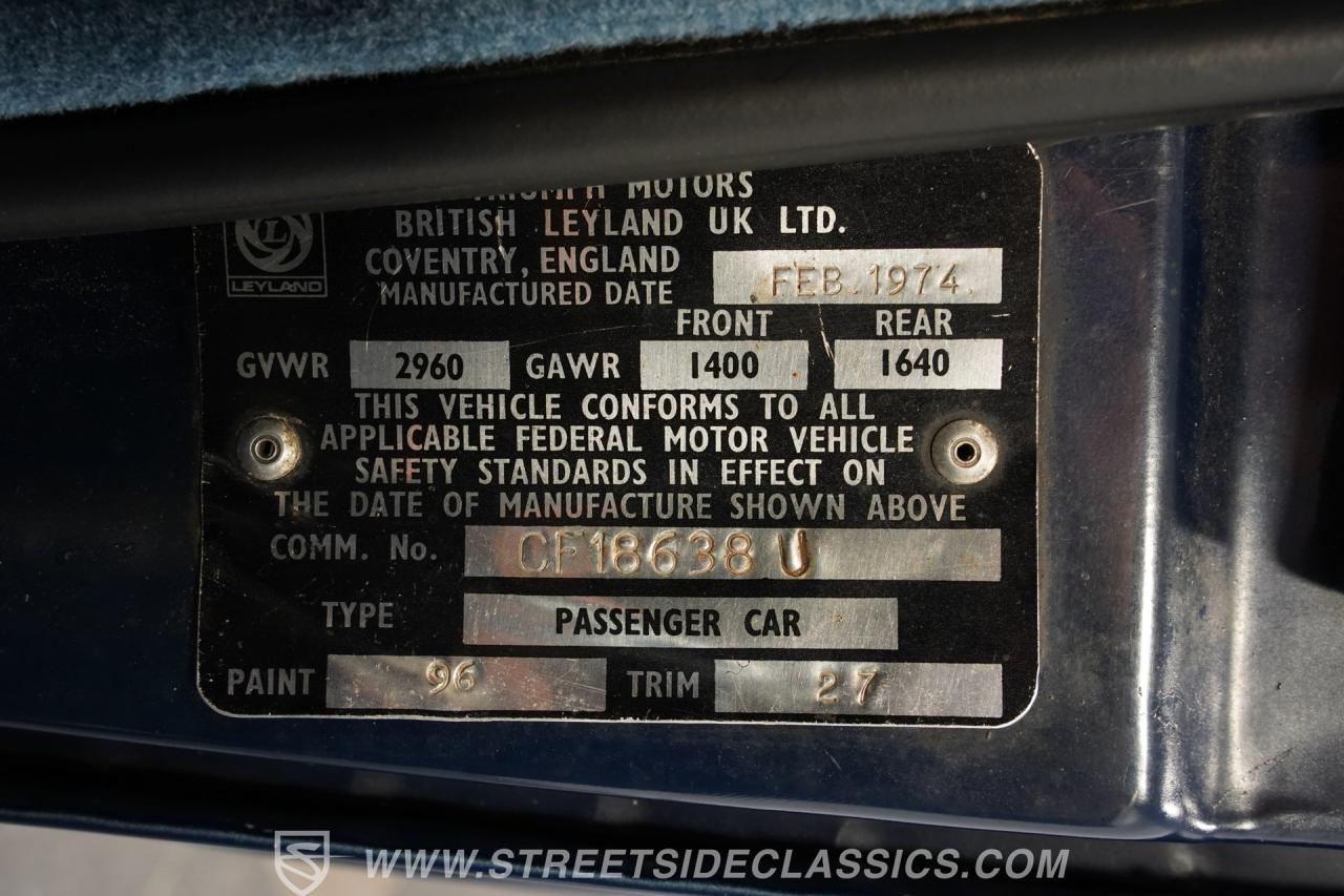 1974 Triumph TR6 Convertible