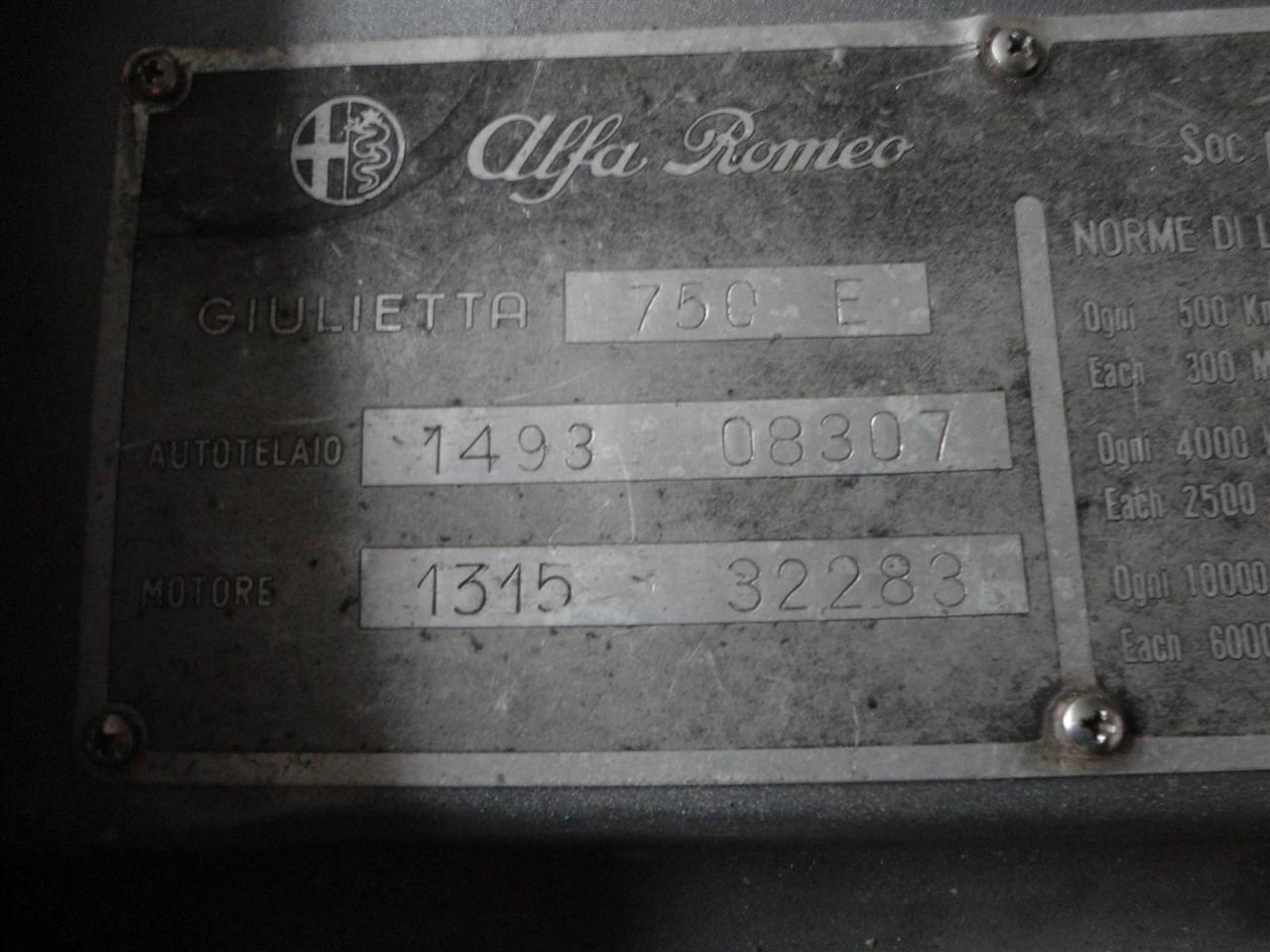 1958 Alfa Romeo 1300 Sprint Veloce 8307