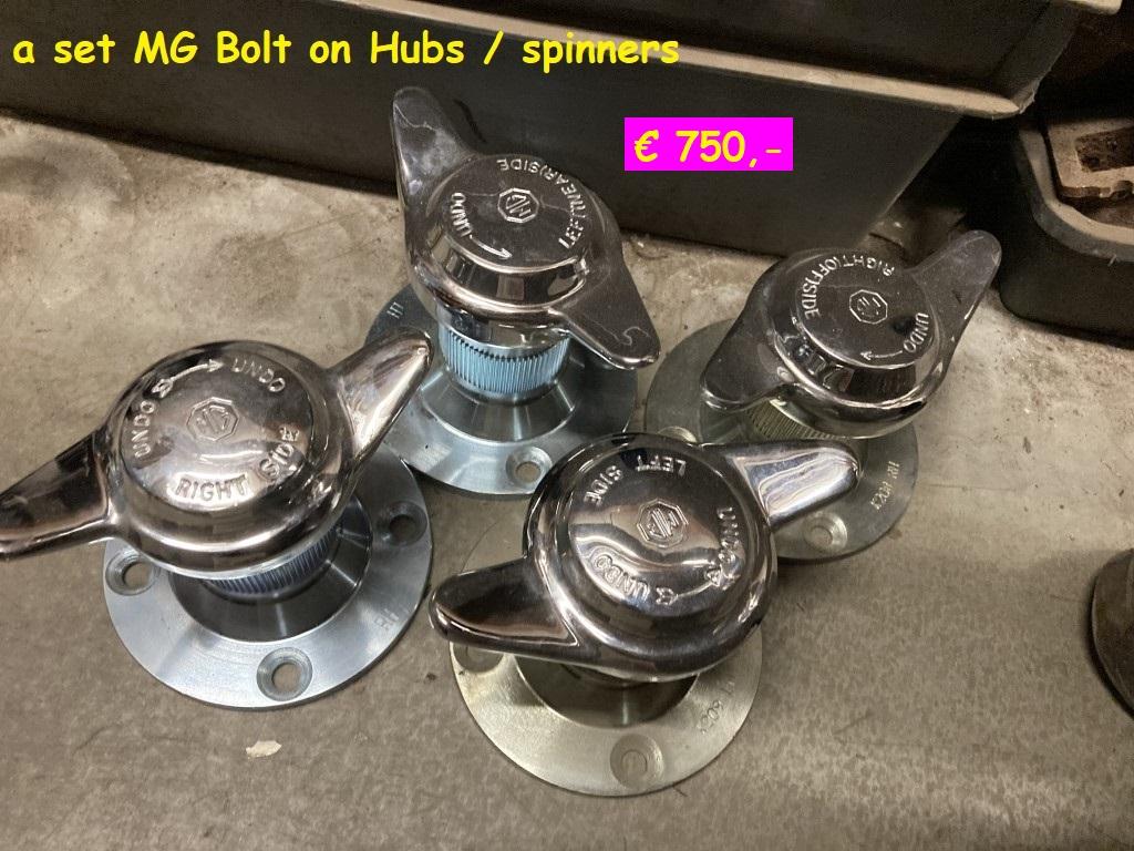 1960 MG A- B  onderdelen