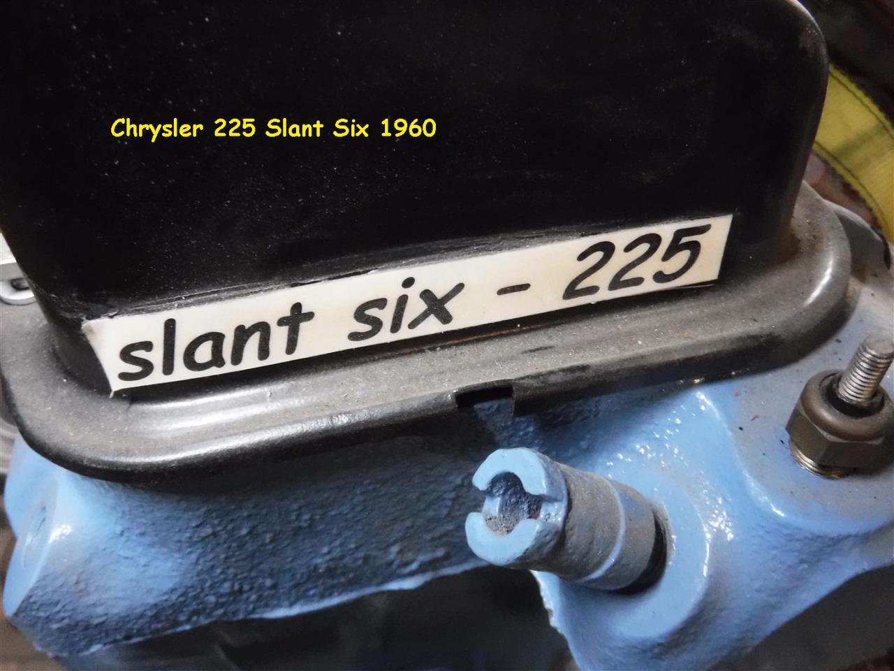 1960 Chrysler engine 225 slant six
