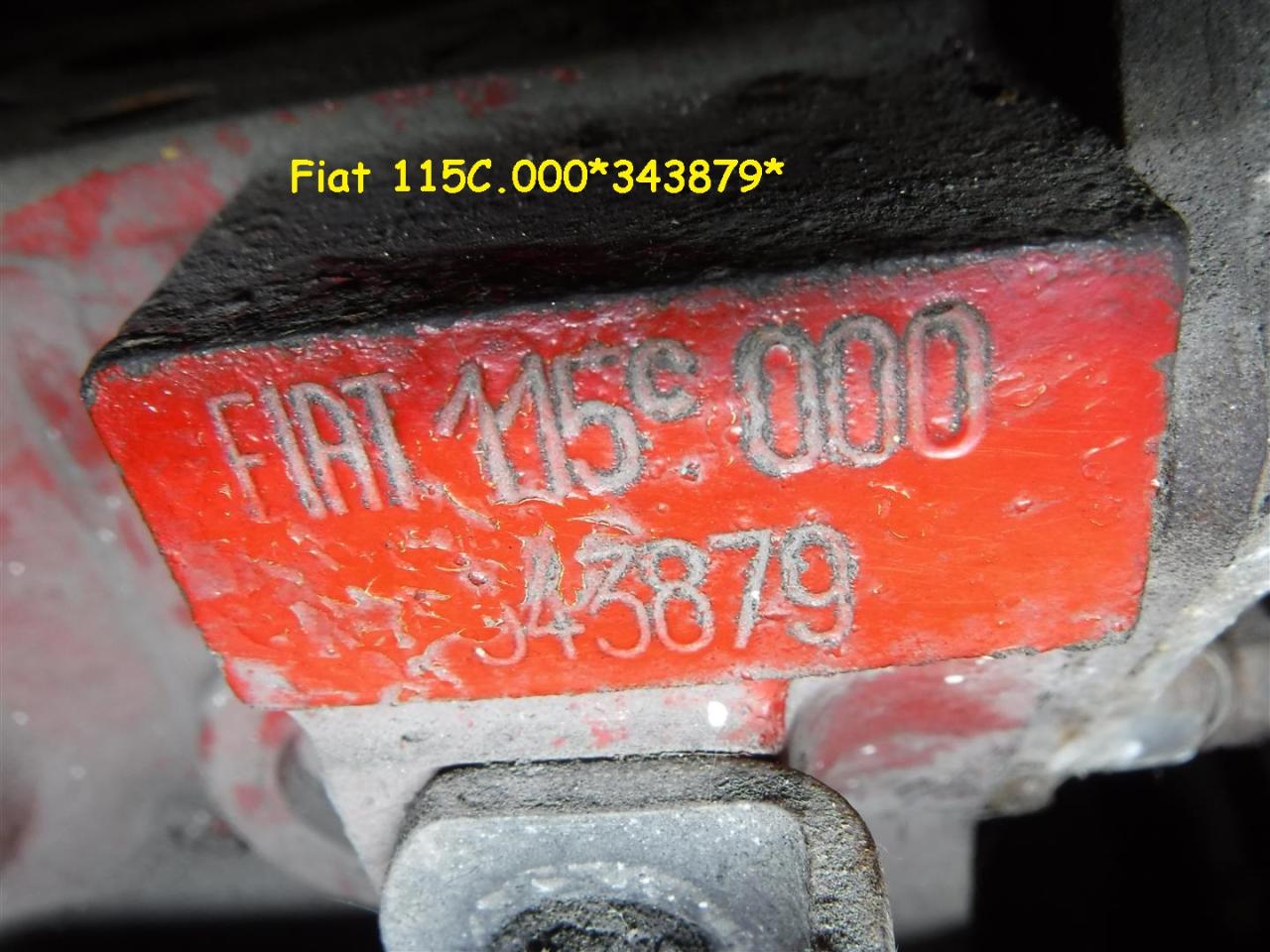 1900 Fiat parts Fiat engine 115C 000