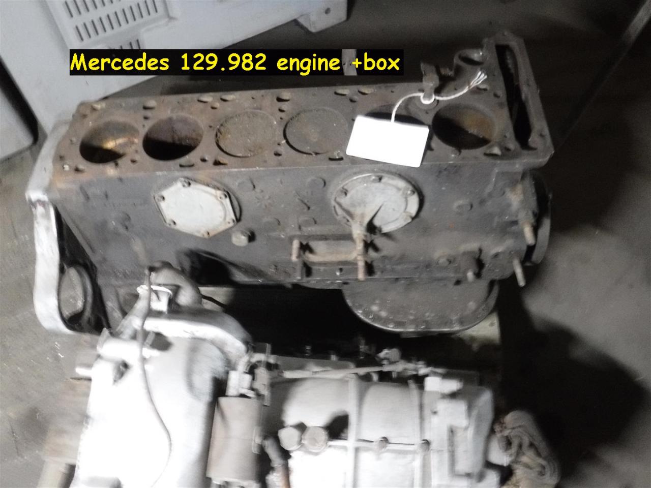 1900 Mercedes parts engine 129.982 plus gearbox