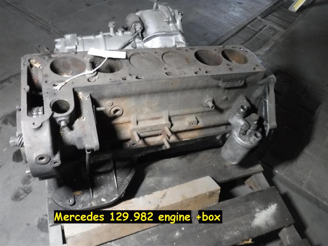 1900 Mercedes parts engine 129.982 plus gearbox