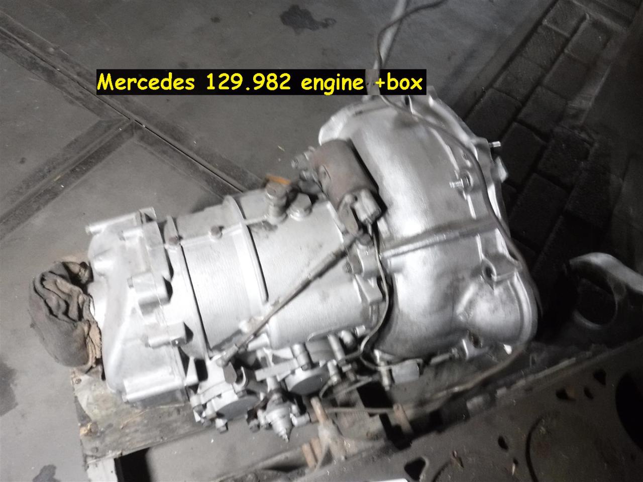 1900 Mercedes parts engine 129.982 plus gearbox