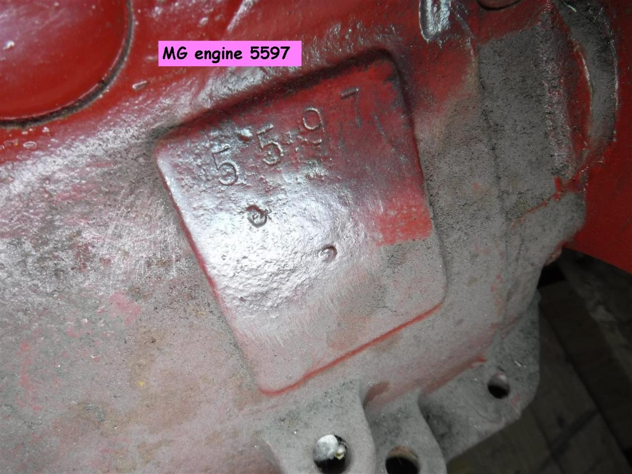 1900 MG engine 5597