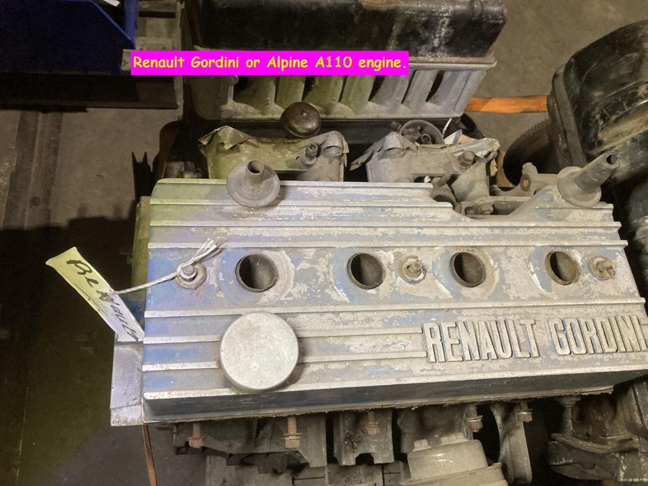 1967 Renault Gordini engine type 807-20