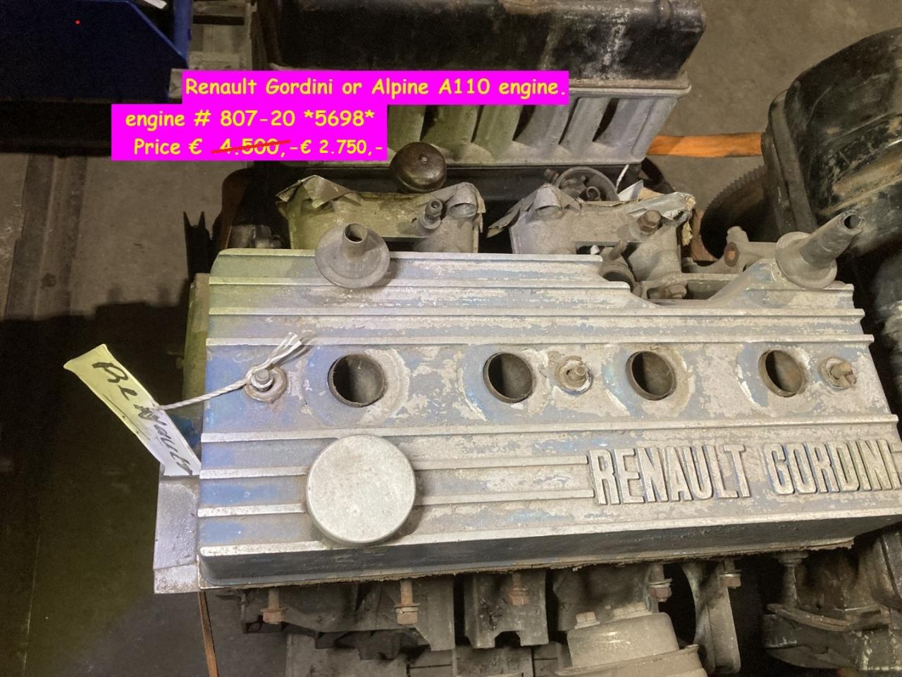 1965 Renault engine 1987