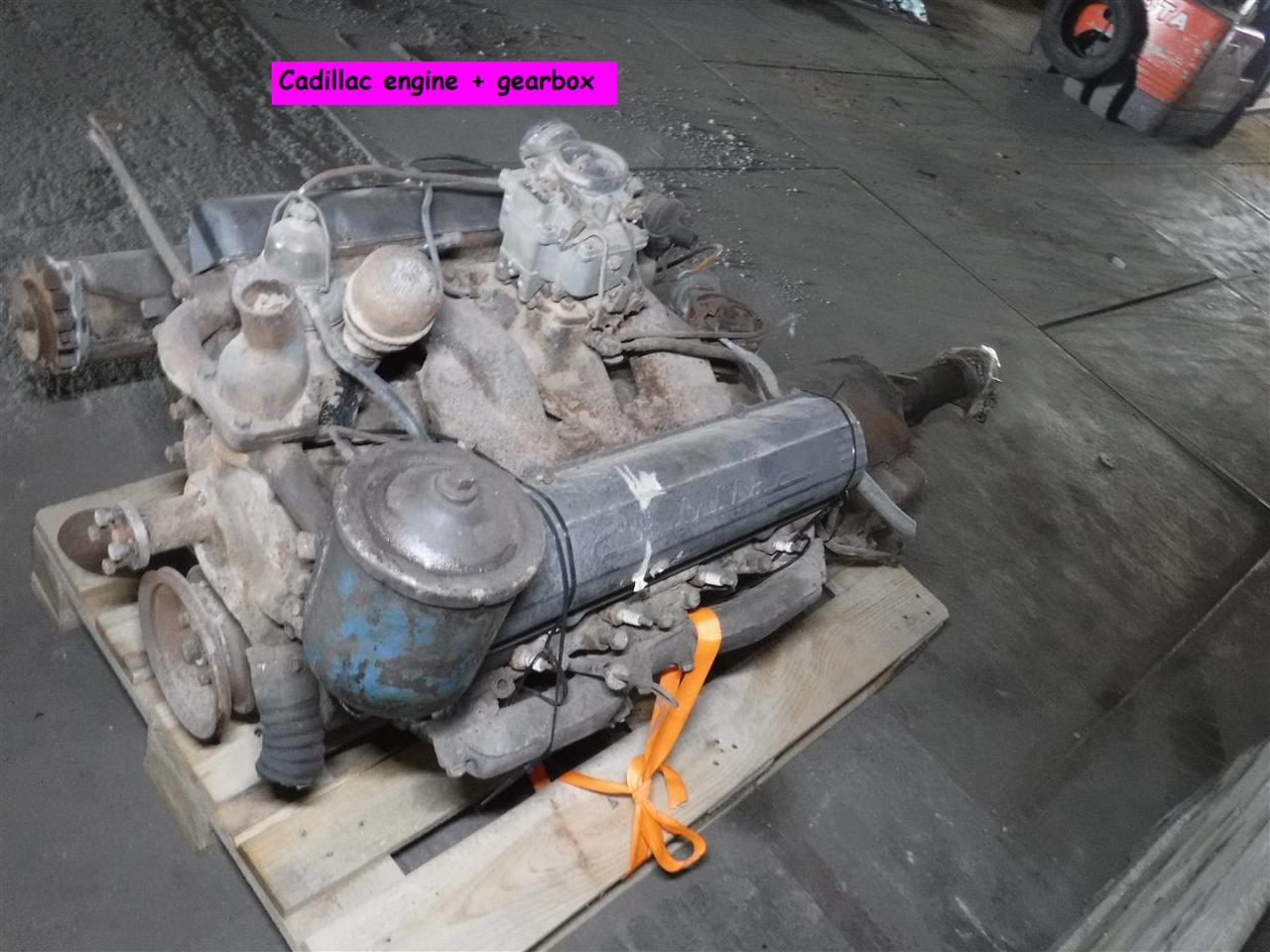 1900 Cadillac engine plus gearbox