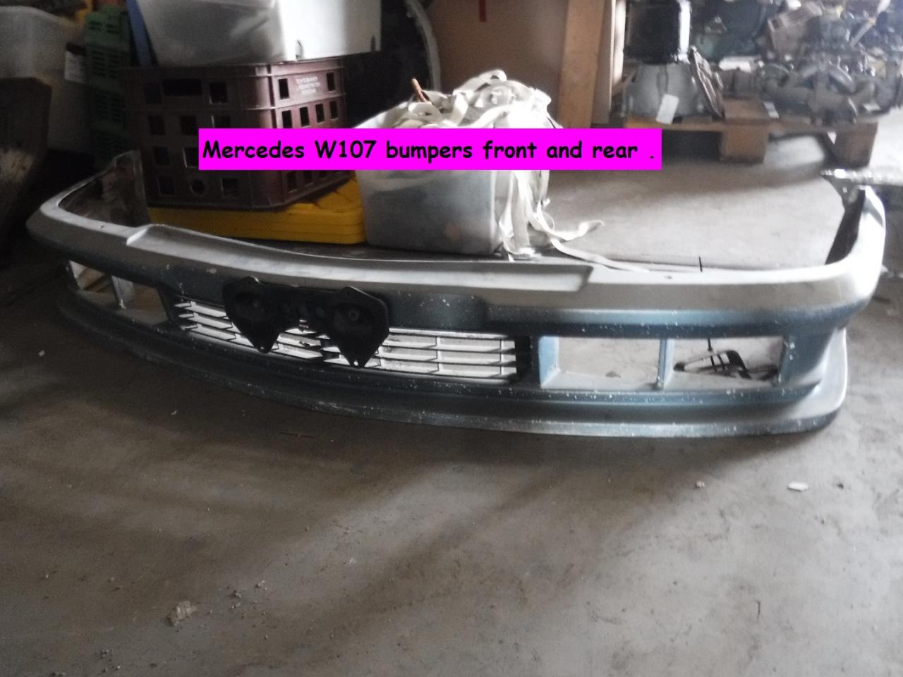 1960 Mercedes parts W107 bumpers