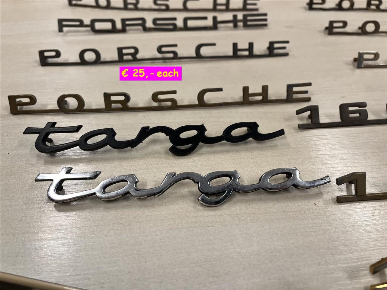 1900 Porsche parts emaille signs-Emblems-div
