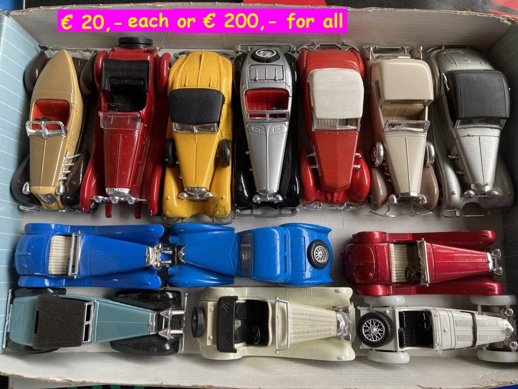 1950 Car Models Burago , Matchbox and others