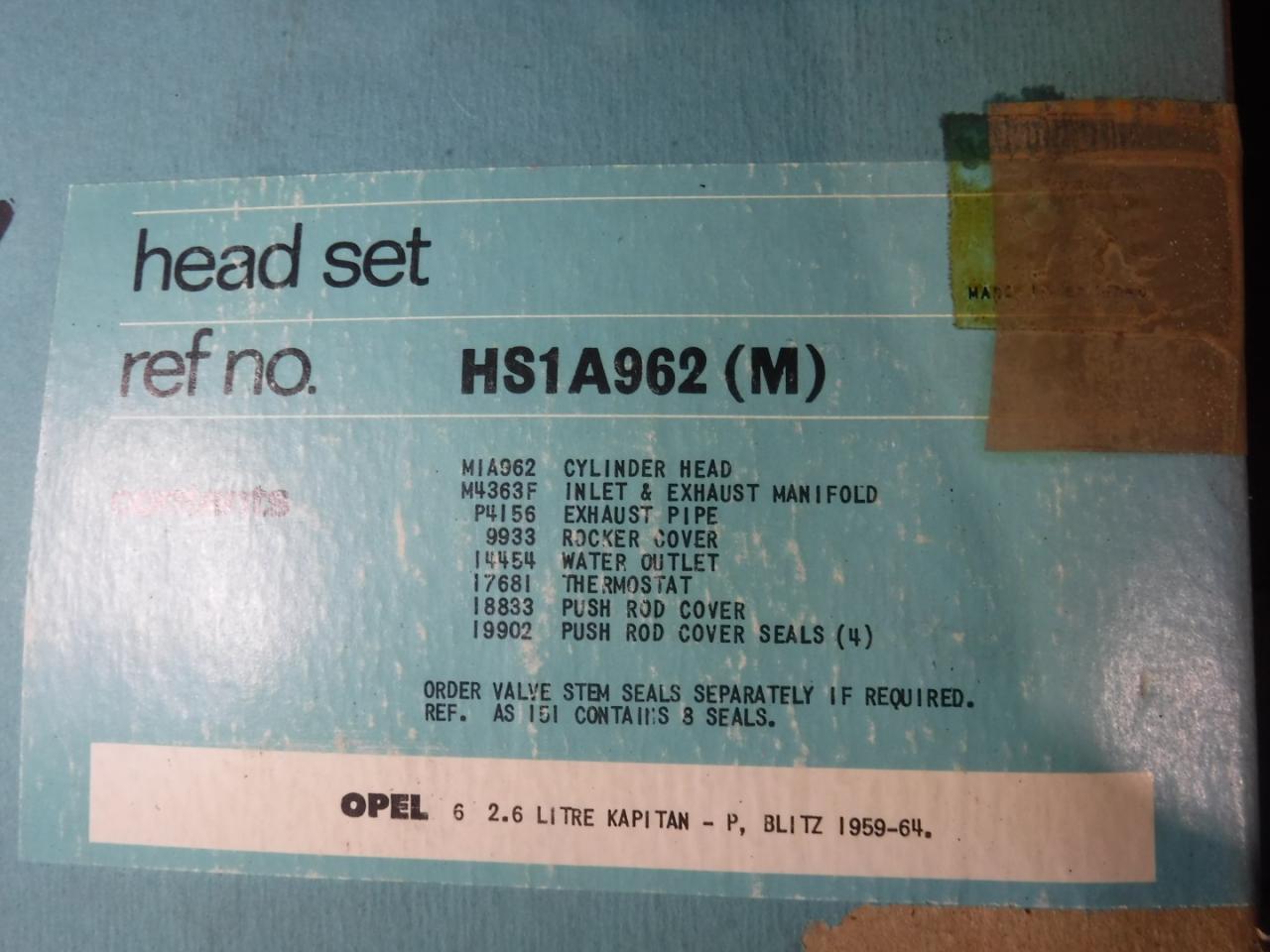 1900 Gasketsets-Pakkingsets several car engine gaskets