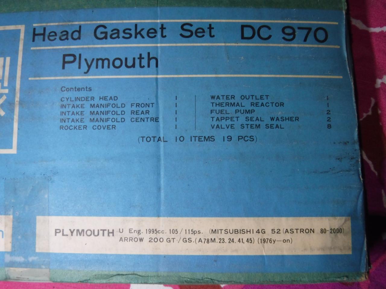 1900 Gasketsets-Pakkingsets several car engine gaskets