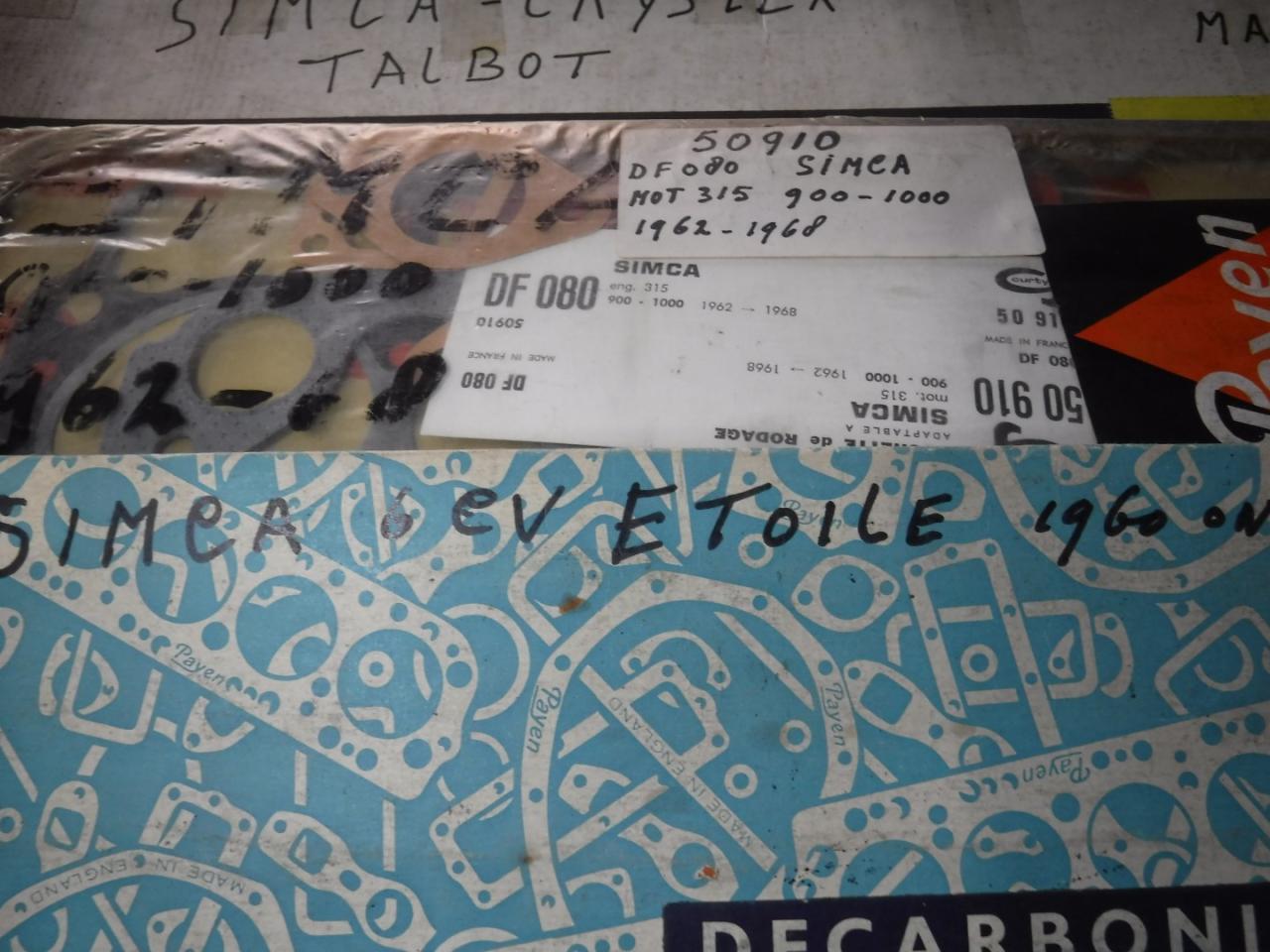 1900 Gasketsets-Pakkingsets several car engine gaskets