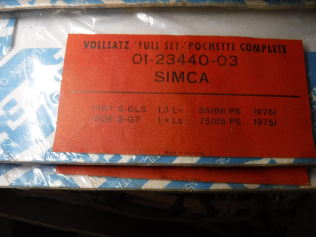 1900 Gasketsets-Pakkingsets several car engine gaskets