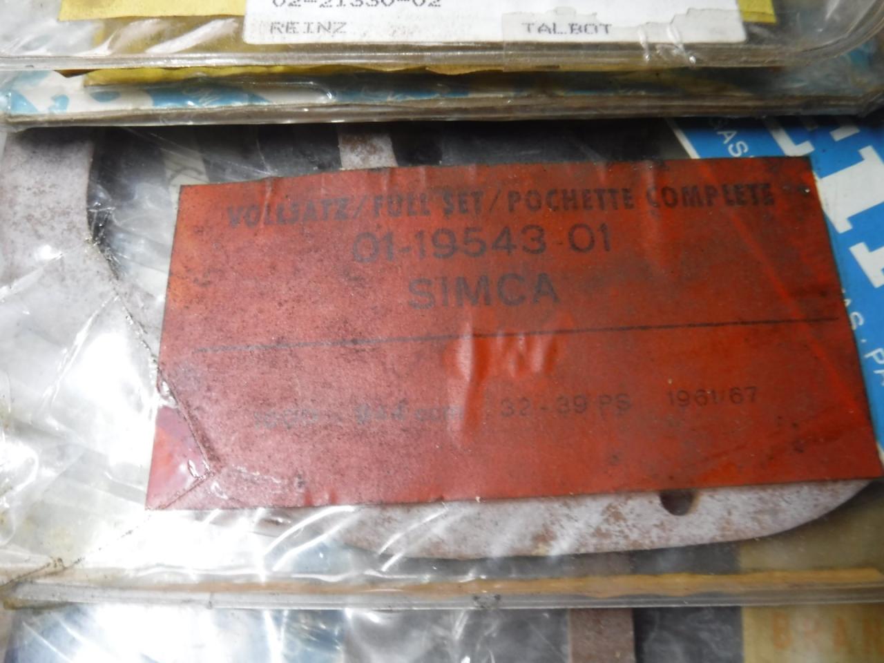 1900 Gasketsets-Pakkingsets several car engine gaskets