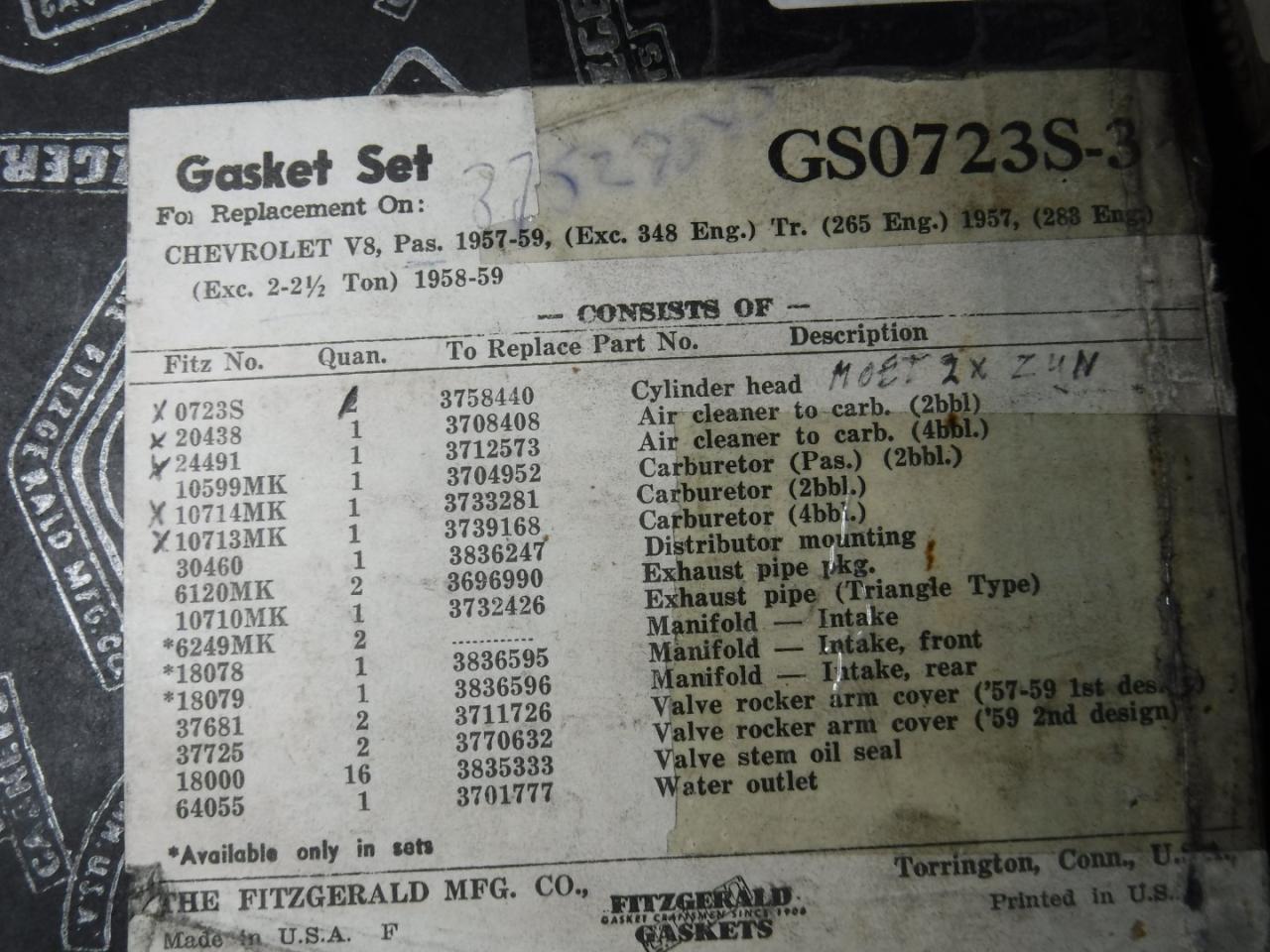 1900 Gasketsets-Pakkingsets several car engine gaskets