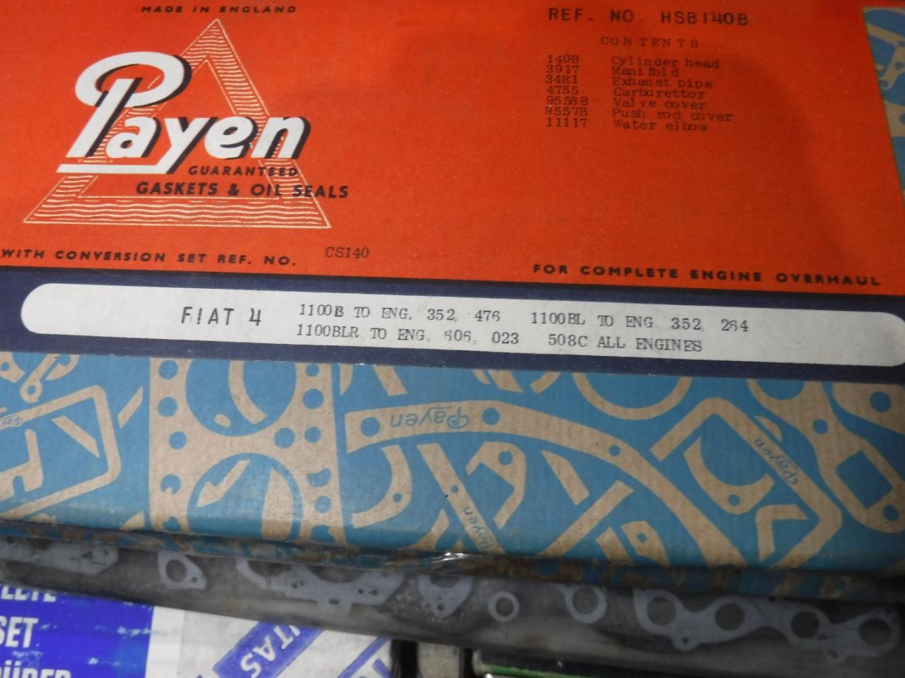 1900 Gasketsets-Pakkingsets several car engine gaskets