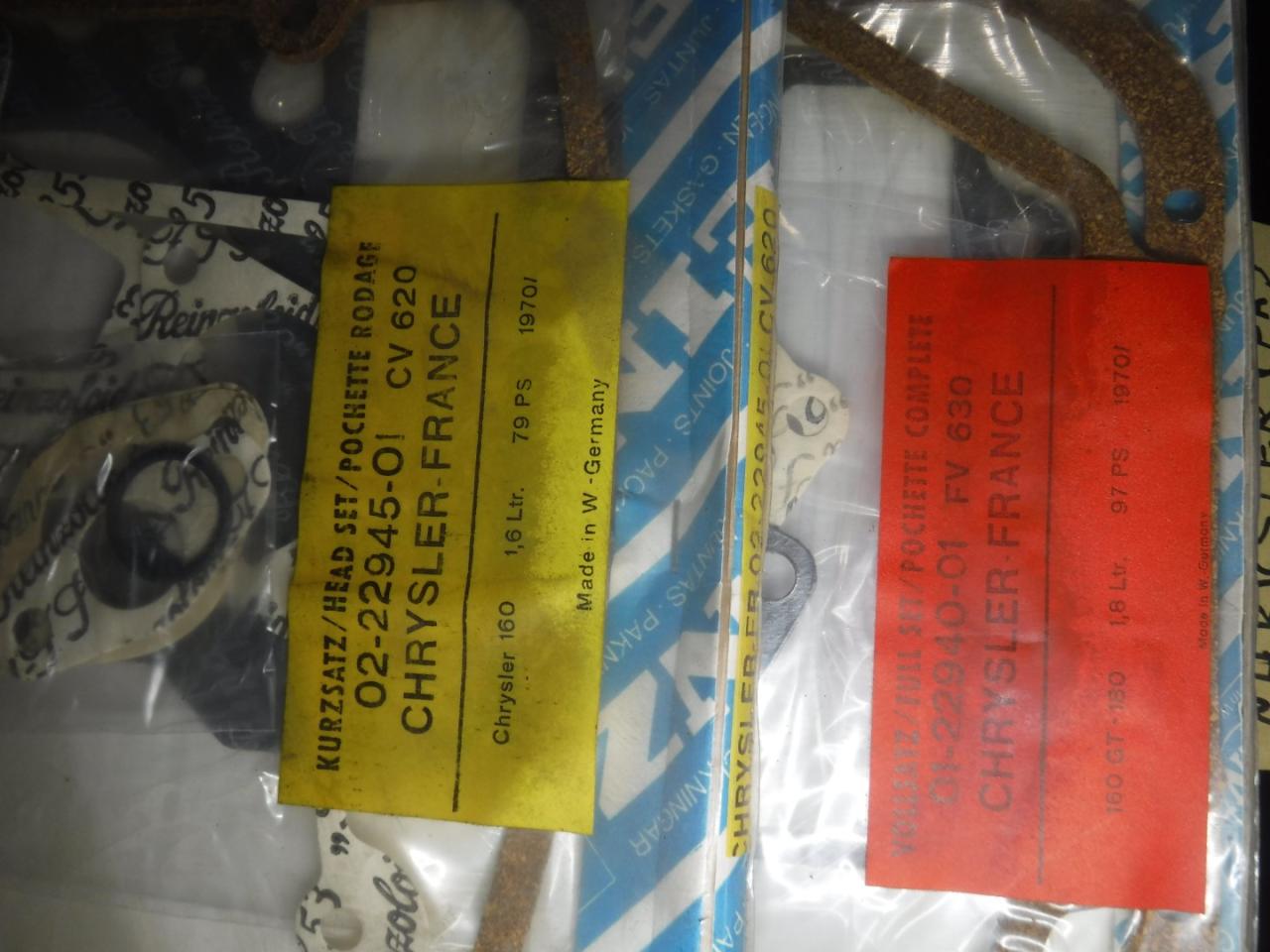 1900 Gasketsets-Pakkingsets several car engine gaskets