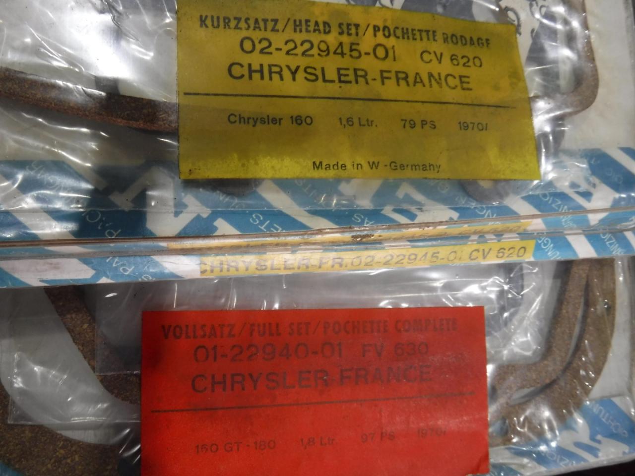 1900 Gasketsets-Pakkingsets several car engine gaskets