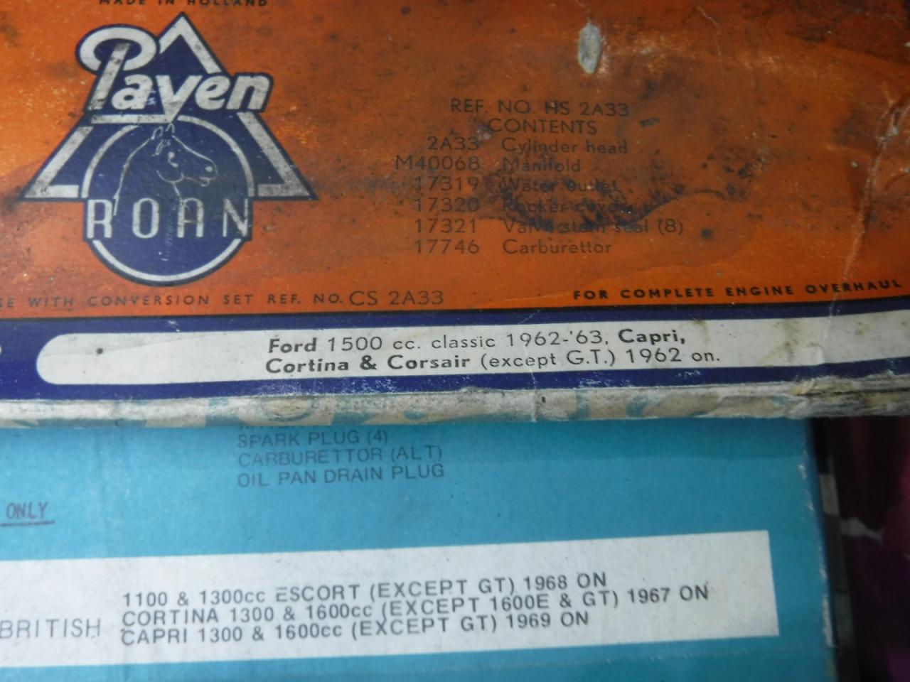 1900 Gasketsets-Pakkingsets several car engine gaskets