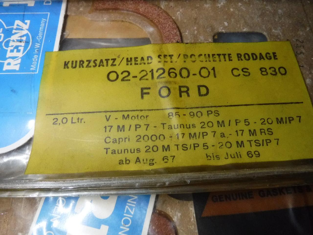 1900 Gasketsets-Pakkingsets several car engine gaskets