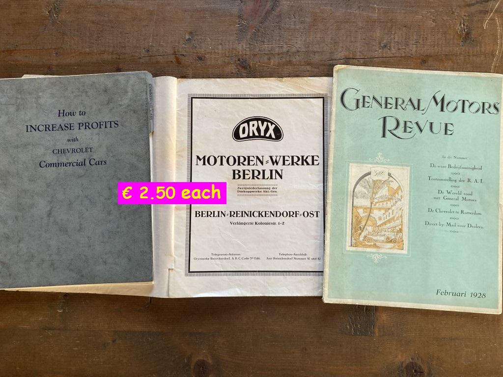 1900 Car Books Classic Cars