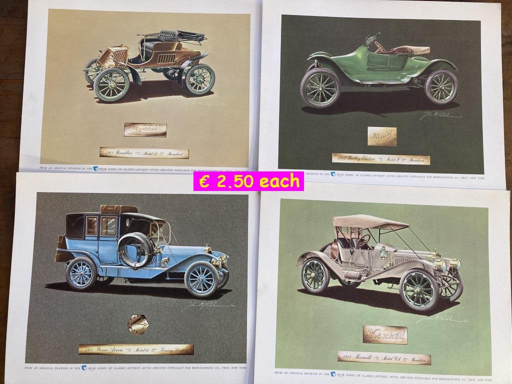 1900 Car Brochures Brochures / Folders / Photos / Drawings