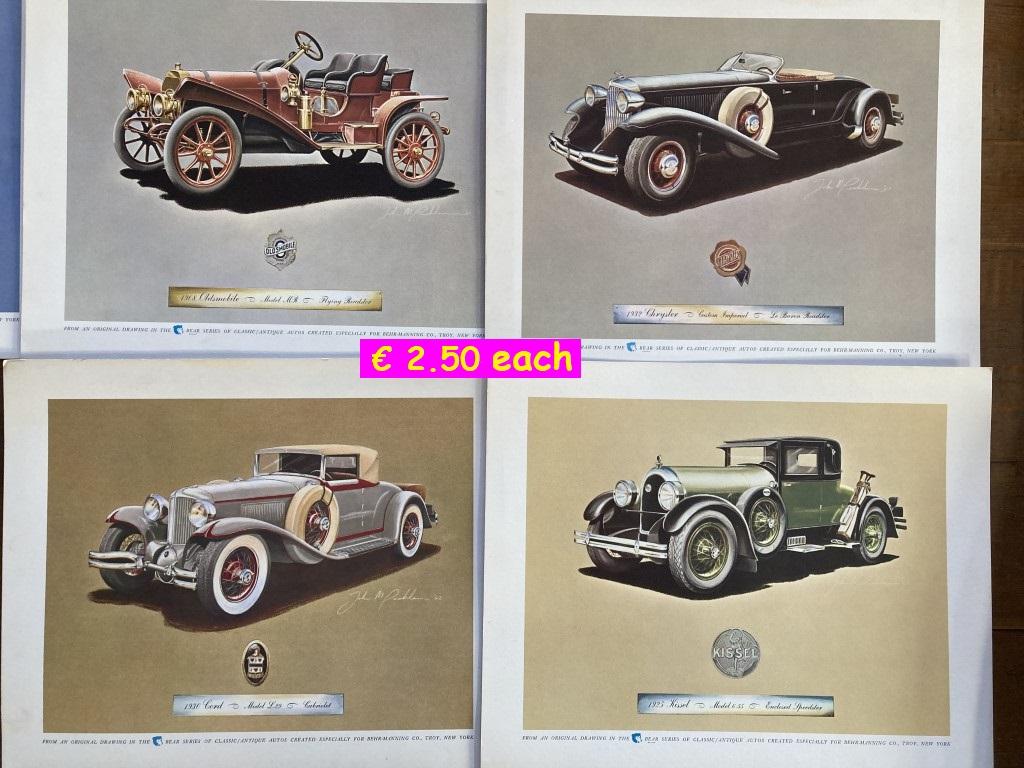 1900 Car Brochures Brochures / Folders / Photos / Drawings