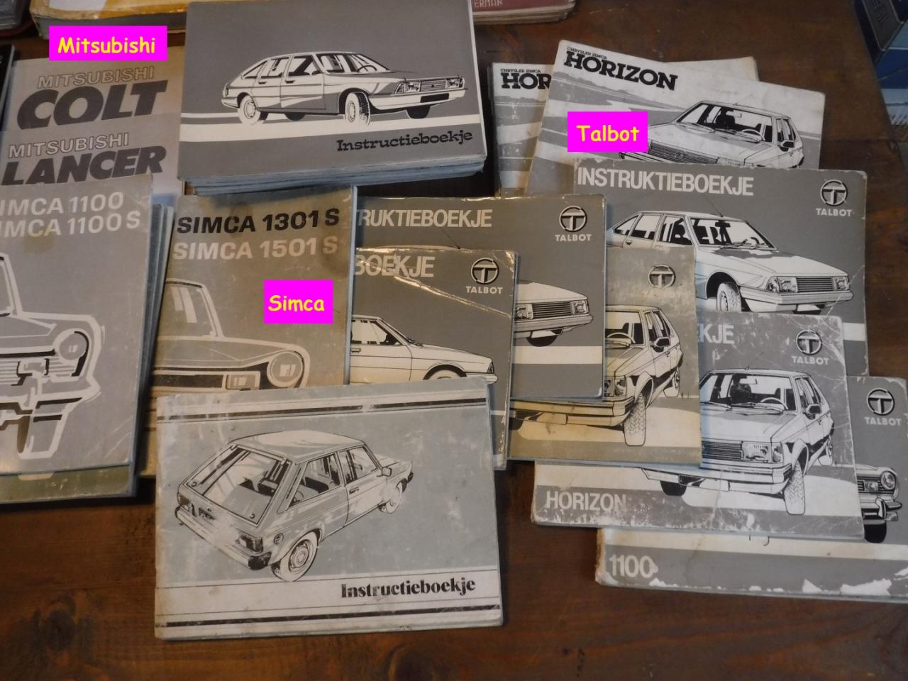 1900 Instruction Books Car instr Books