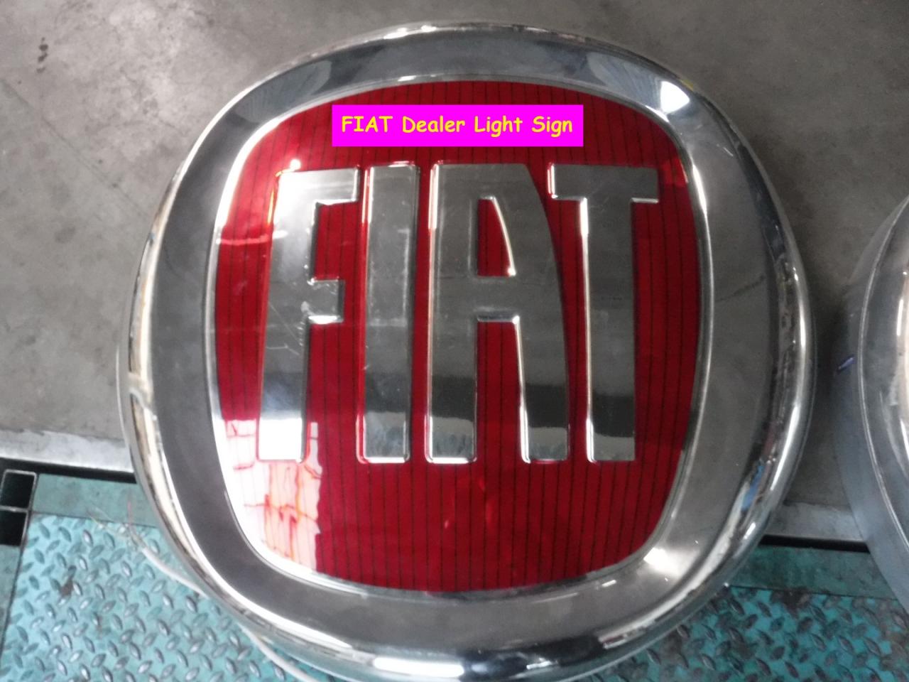 1900 FIAT Dealer light sign light sign