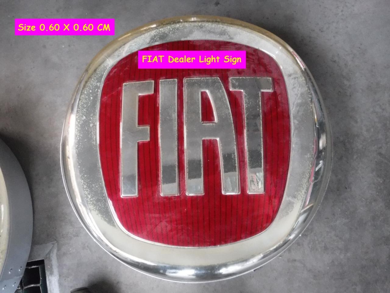 1900 FIAT Dealer light sign light sign