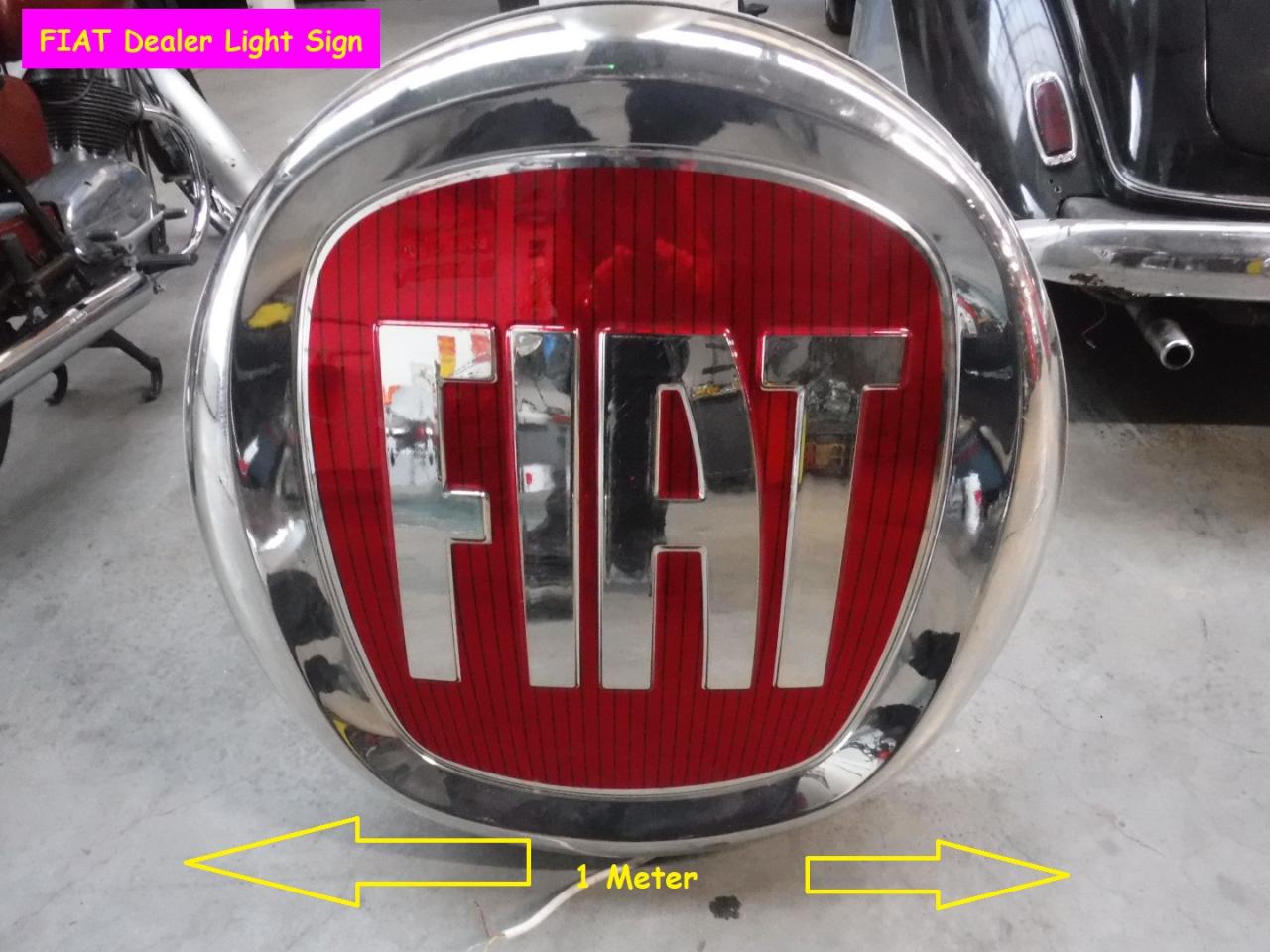 1900 FIAT Dealer light sign light sign