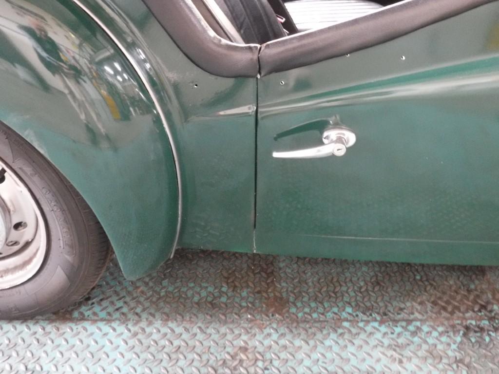 1960 Triumph TR3 small mouth green