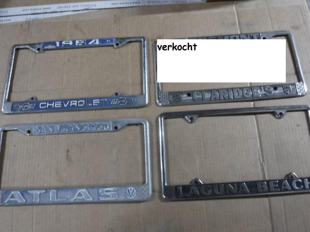 1990 Collectables Number plates-holders