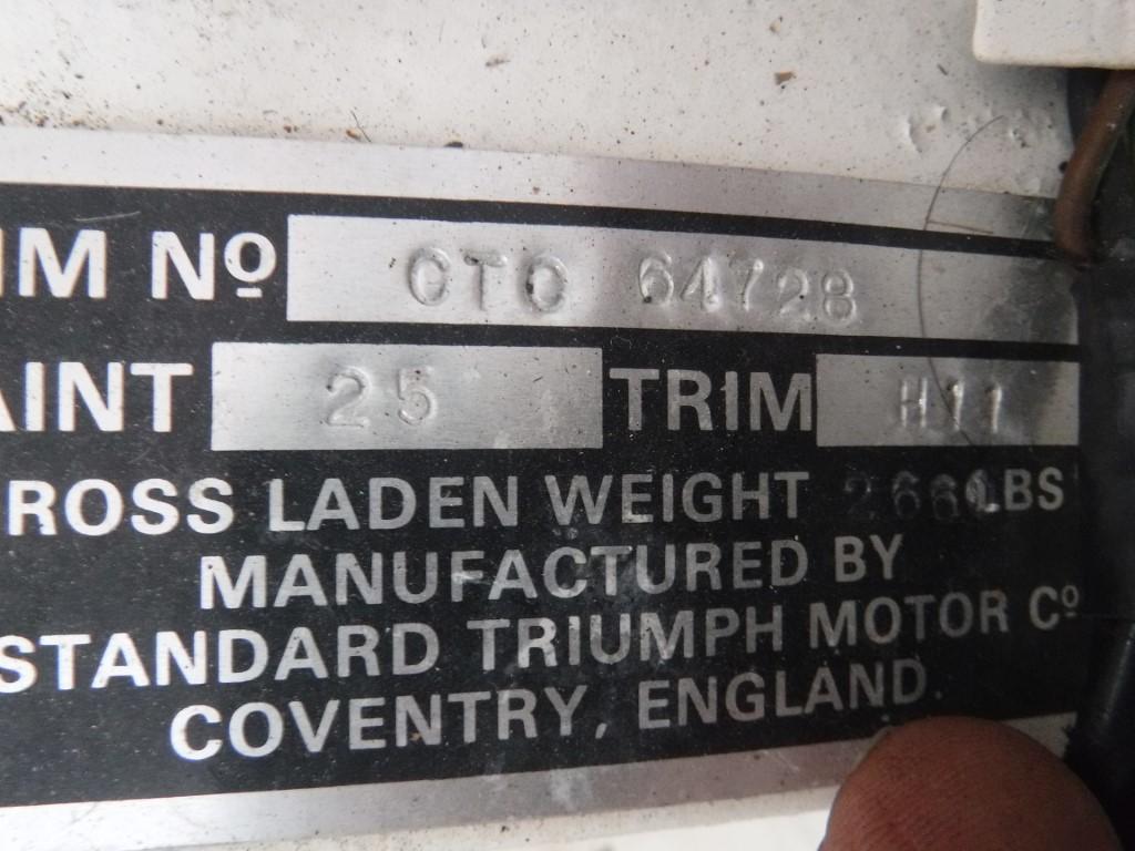 1967 Triumph TR4A surrey