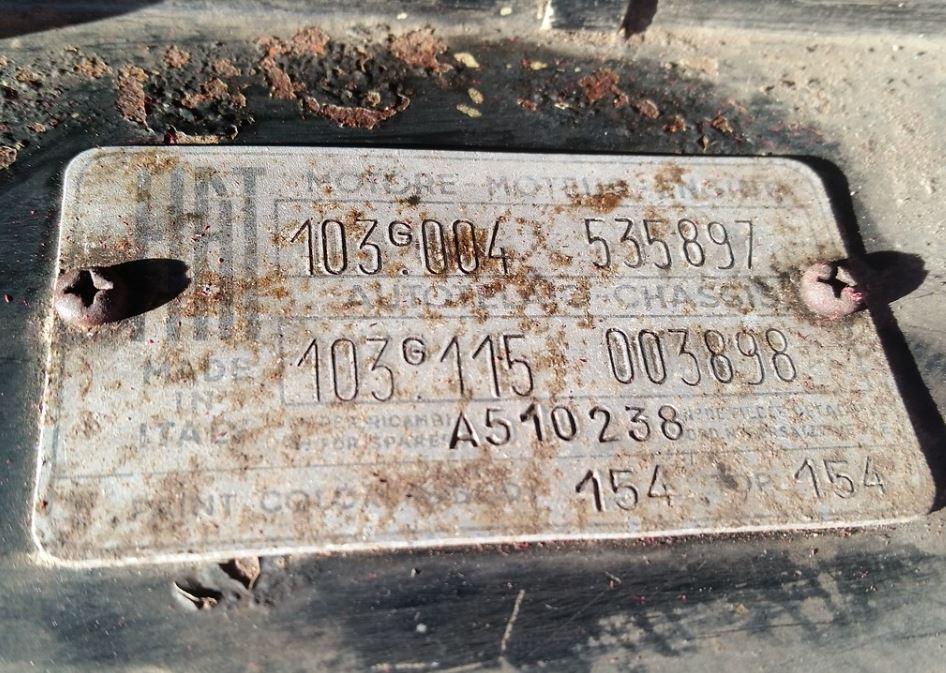 1958 Fiat 1200 TV to restore red