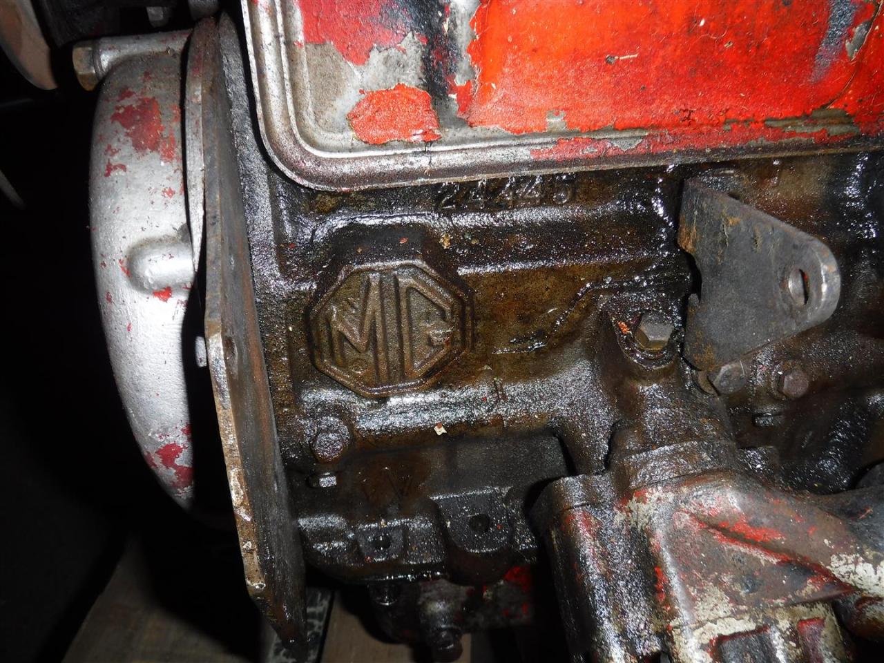 1960 MG TD engine 14635